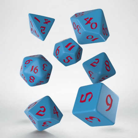 Classic Runic Blue & red Dice Set