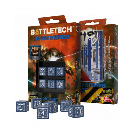 Battletech House Steiner D6 Dice set