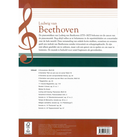 Wolfgang Amadeus Mozart & Ludwig van Beethoven voor piano, bundel