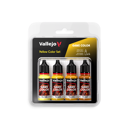 Vallejo - Game Color / 4 colors - Yellow Color Set 18 ml