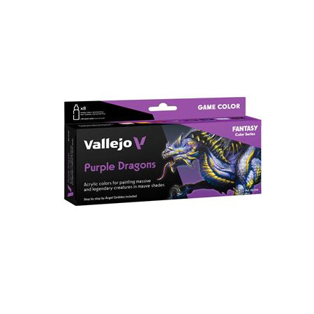 Vallejo - Game Color Purple Dragons 8 colors set 18 ml