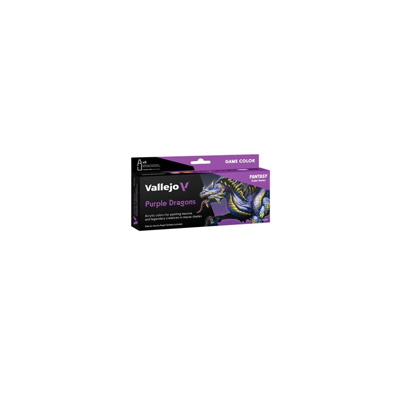 Vallejo - Game Color Purple Dragons 8 colors set 18 ml