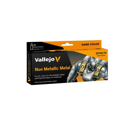 Vallejo - Game Color Non Metallic Metal 8 colors set 18 ml