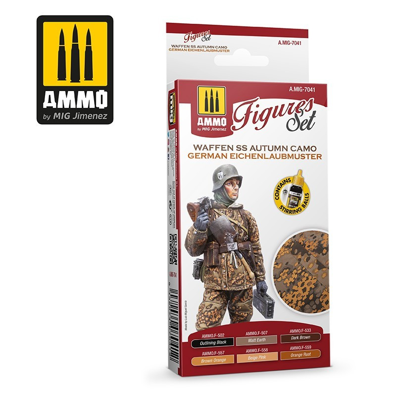 Waffen SS Autumn Camo. German Einchenlaubmuster Figures Set