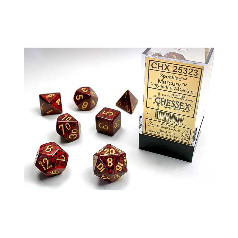 Chessex: Speckled - Mercury - Polyhedral 7-Die Set (CHX25323)