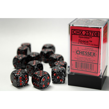 Speckled Space 16mm d6 Dice Block (12 dice)