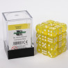 Blackfire Dice Cube - 12mm D6 36 Dice Set - Transparent Yellow