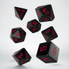 Classic Runic Black & red Dice Set