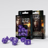 Classic Runic Purple & white Dice Set