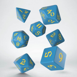 Classic Runic Blue & yellow Dice Set