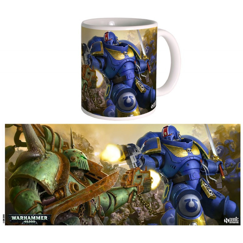 ULTRAMARINES VS NURGLE MUG - WARHAMMER 40K