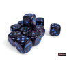 Speckled Blue Stars 16mm d6 Dice Block (12 dice)