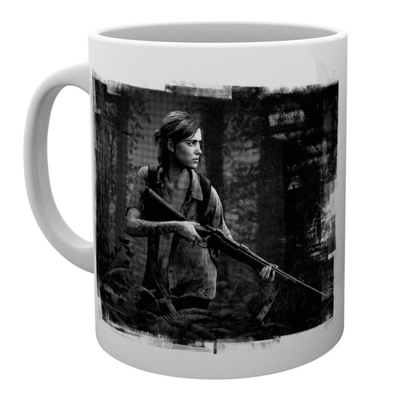THE LAST OF US PART II BLACK AND WHITE MUG