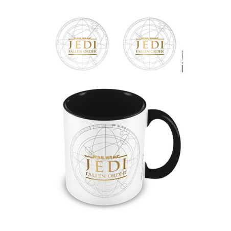 STAR WARS: JEDI FALLEN ORDER (LOGO) BLACK COLOURED INNER MUG