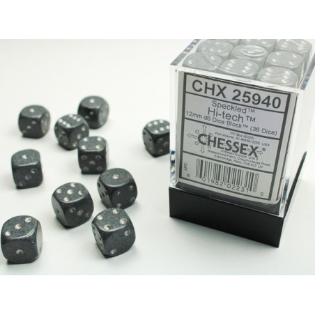 Speckled Hi-Tech 12mm d6 Dice Block (36 dice)