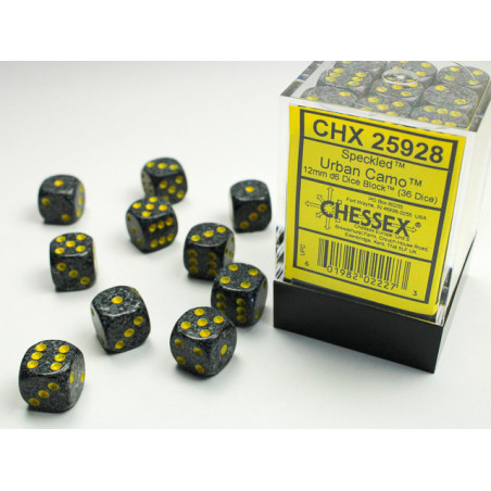 Speckled Urban Camo 12mm d6 Dice Block (36 dice)