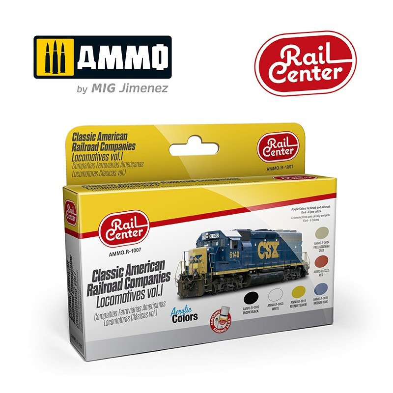 AMMO RAIL CENTER - Classic American Railroad Companies. Locomotives Vol.1