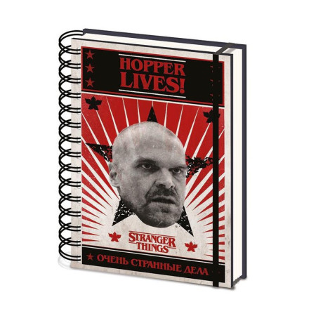 STRANGER THINGS (HOPPER LIVES) NOTEBOOK A5 WIRO NOTEBOOK